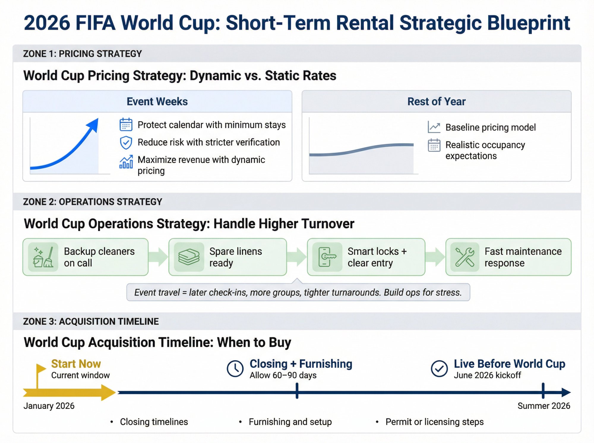Three-phase strategic blueprint for maximizing World Cup 2026 STR profits with pricing, operations, and timing frameworks