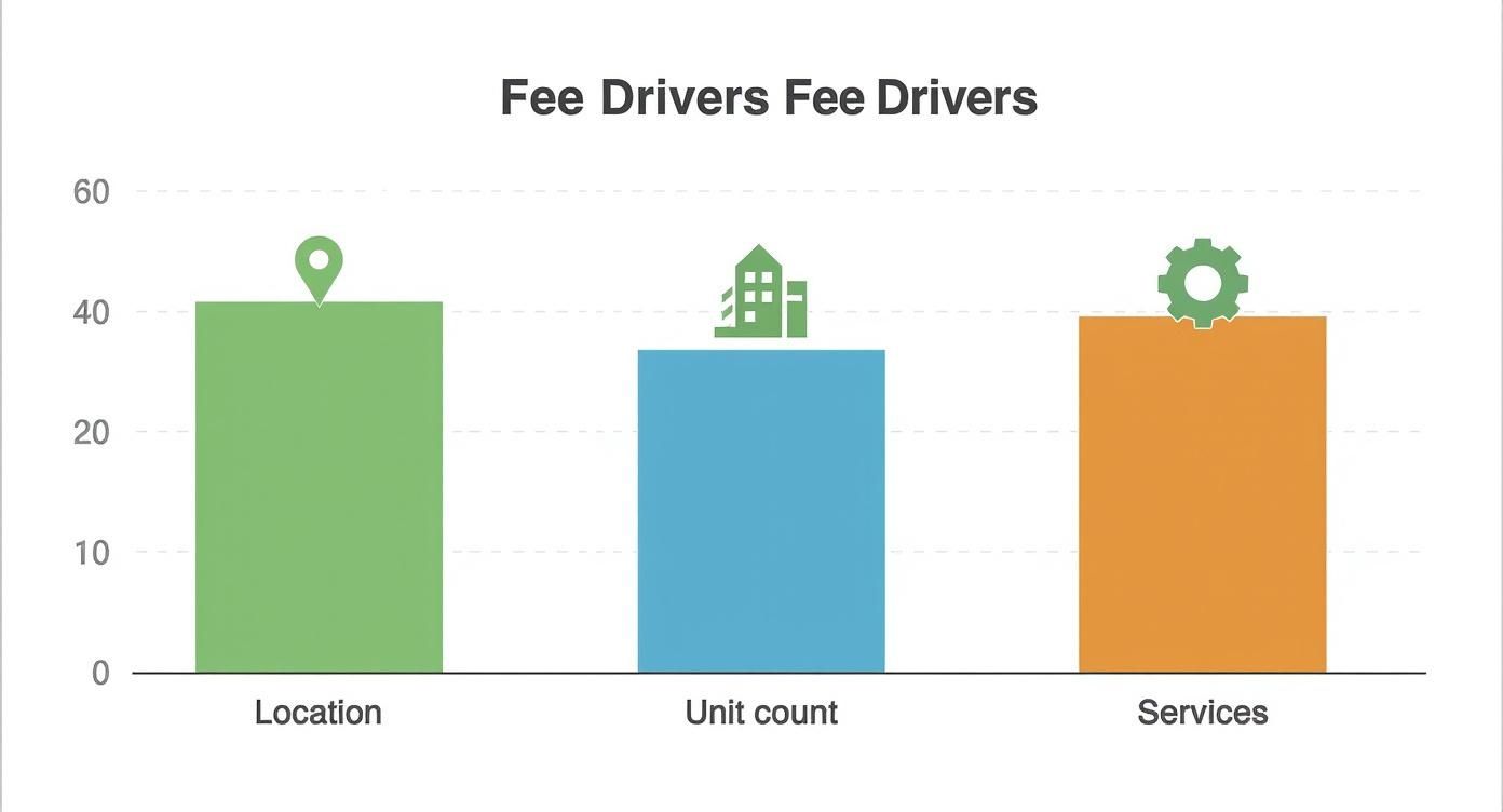 Infographic about how much are property management fees
