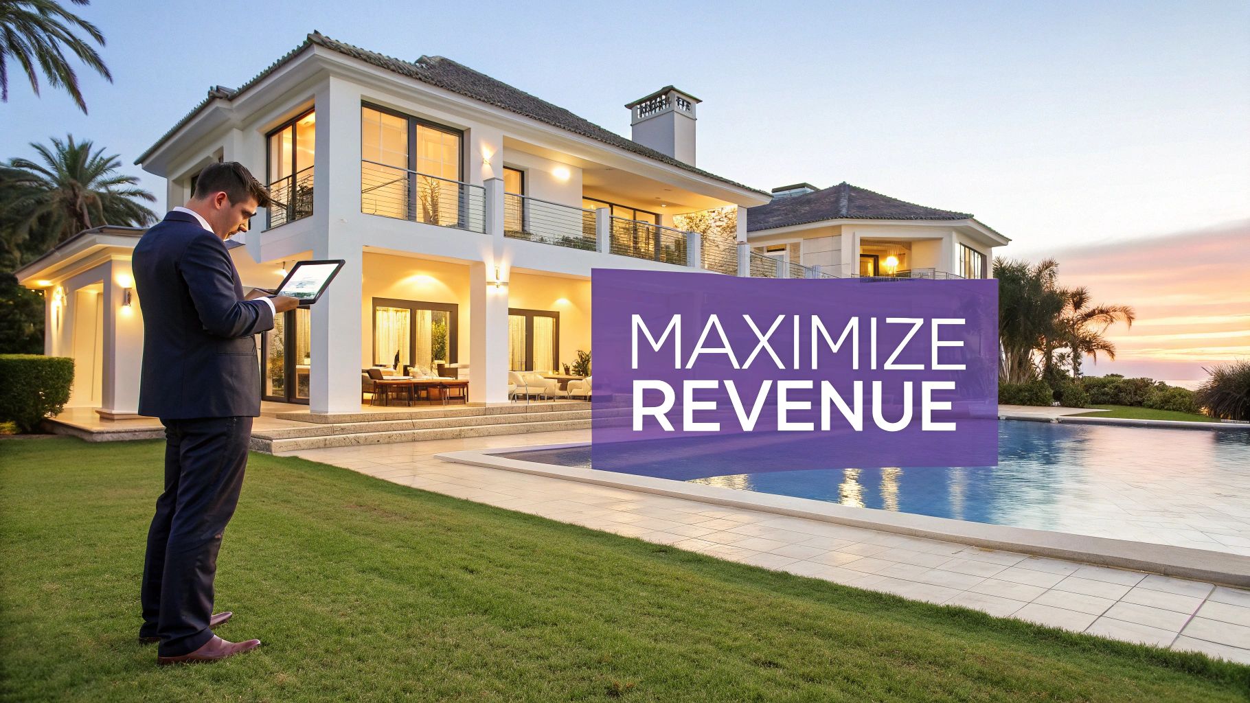 A professionally managed vacation rental property with a stunning view
