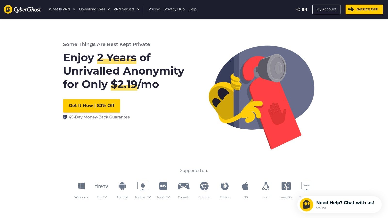 CyberGhost VPN Official Website