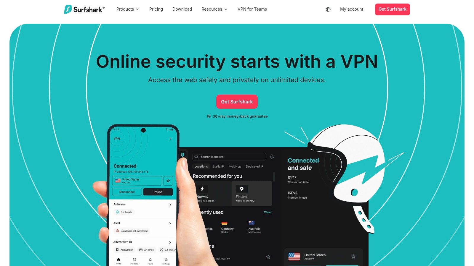 Best VPN Services of 2025 - Surfshark Official Website