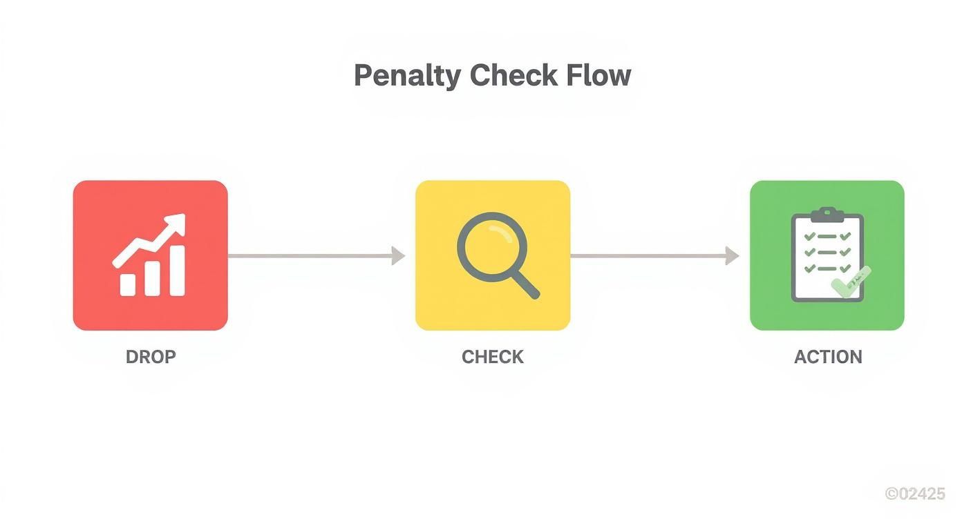 Infographic about recovering from google penalty