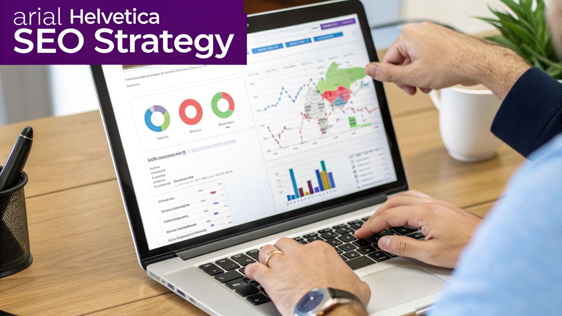 Screenshot of the Semrush dashboard displaying SEO metrics and graphs