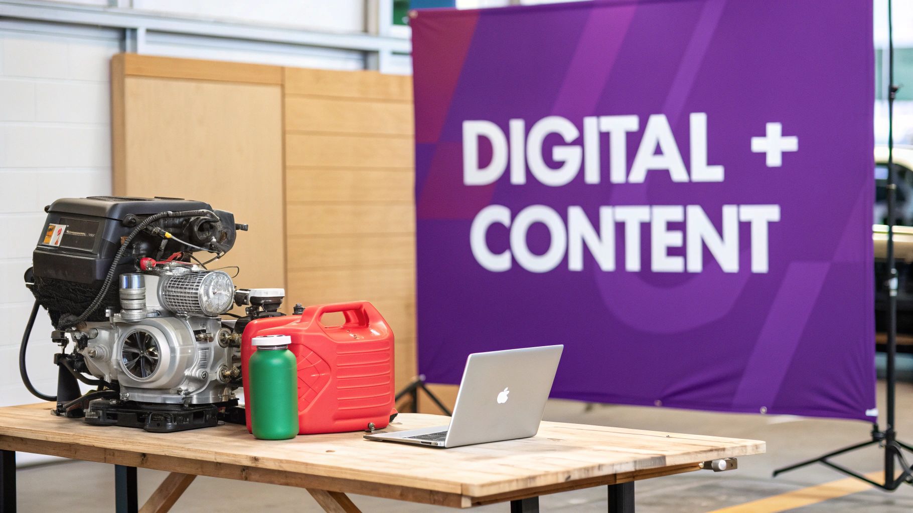 An image showing a in digital marketing strategy on a whiteboard