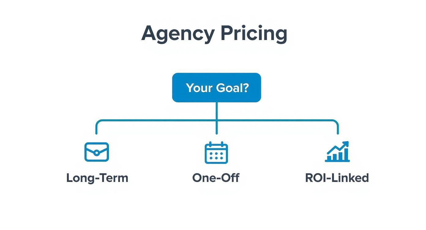 Infographic about how to choose digital marketing agency