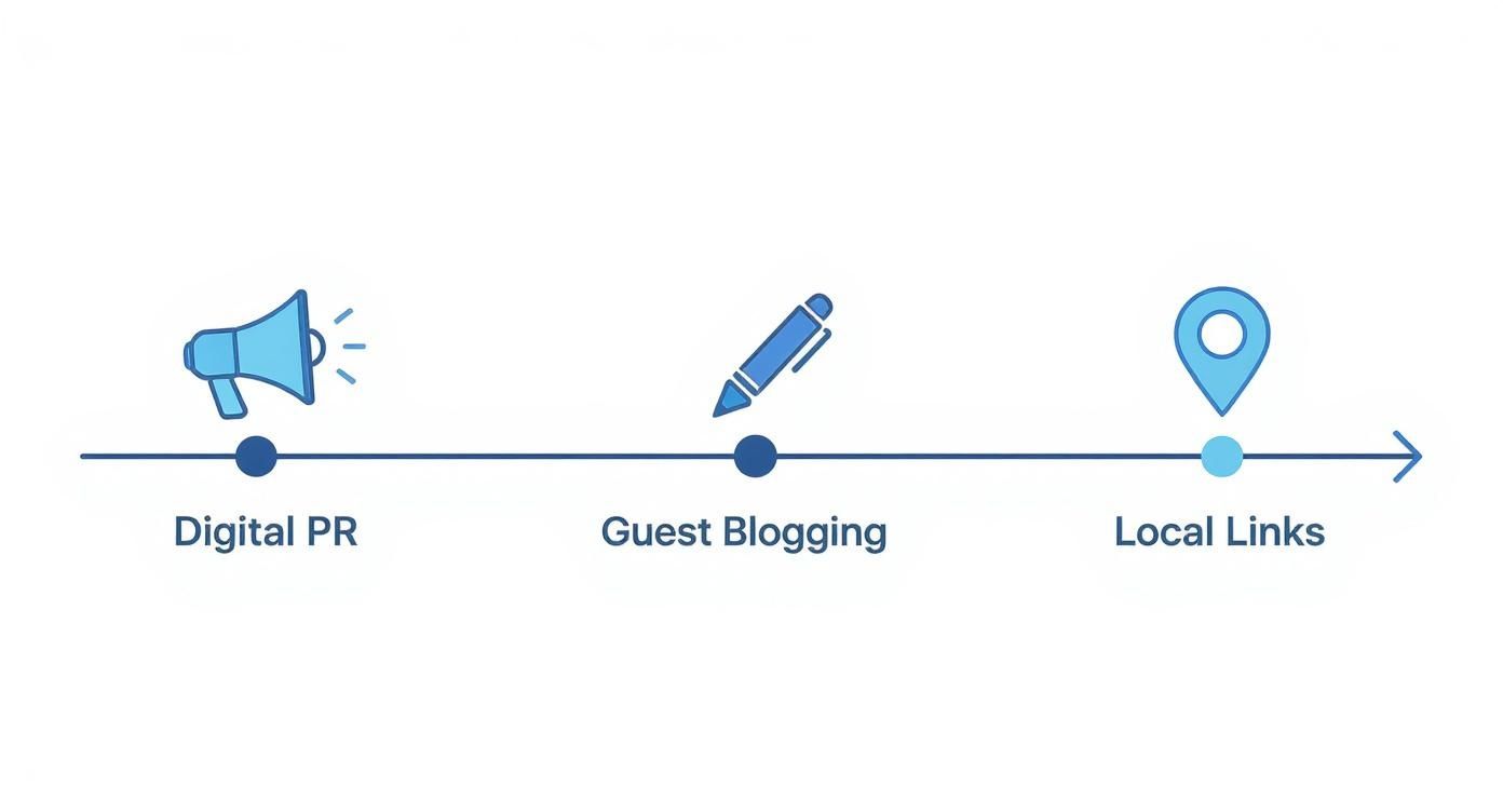 Infographic about how to create an seo strategy