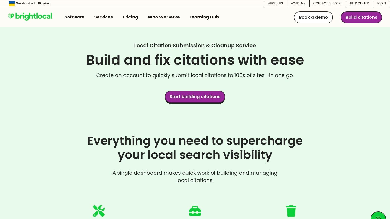 BrightLocal – Citation Builder (UK-supported)