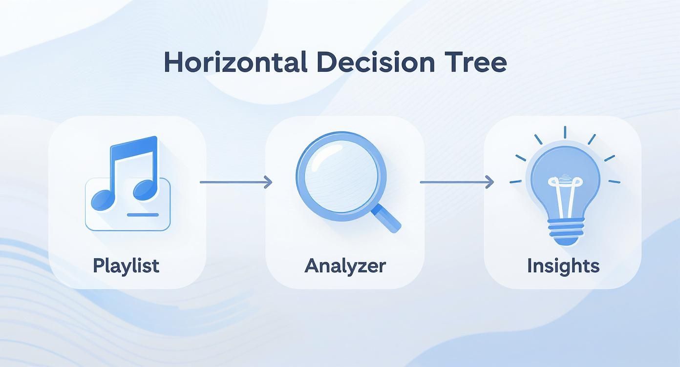 Infographic about spotify playlist analyzer
