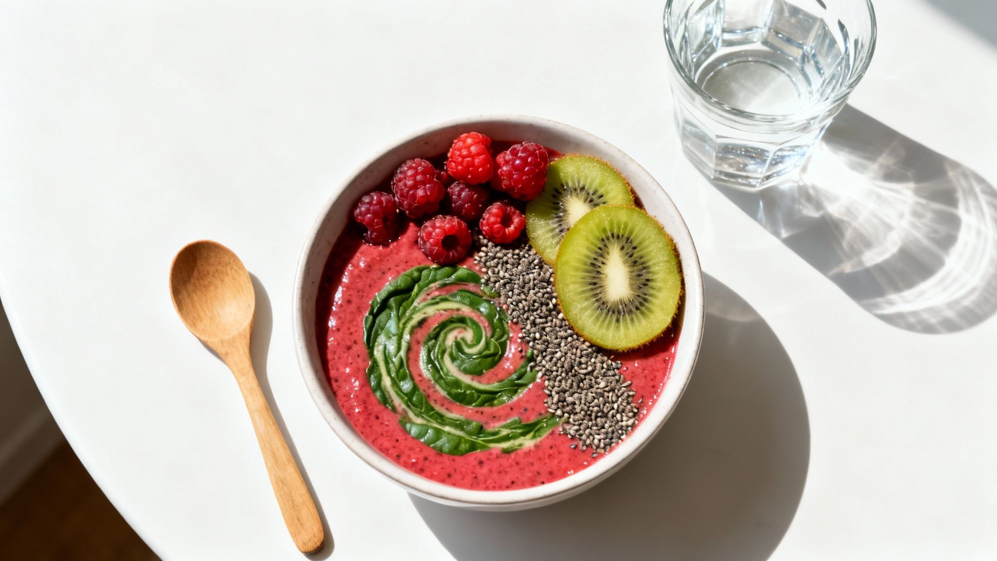 Woman adding berries to a smoothie to improve circulation