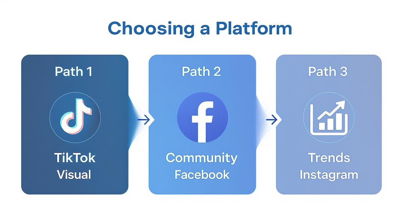 Infographic about social media for bands