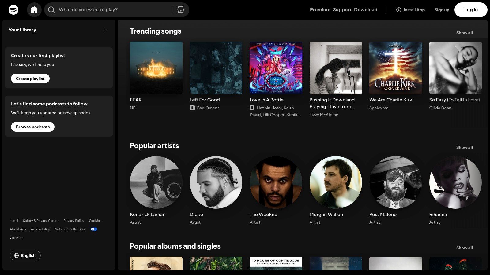 Spotify (Featured Playlists and Spotify Charts)