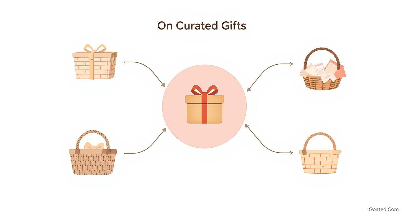 Infographic about hampers and baskets