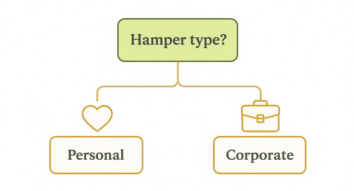 Infographic about hamper for christmas