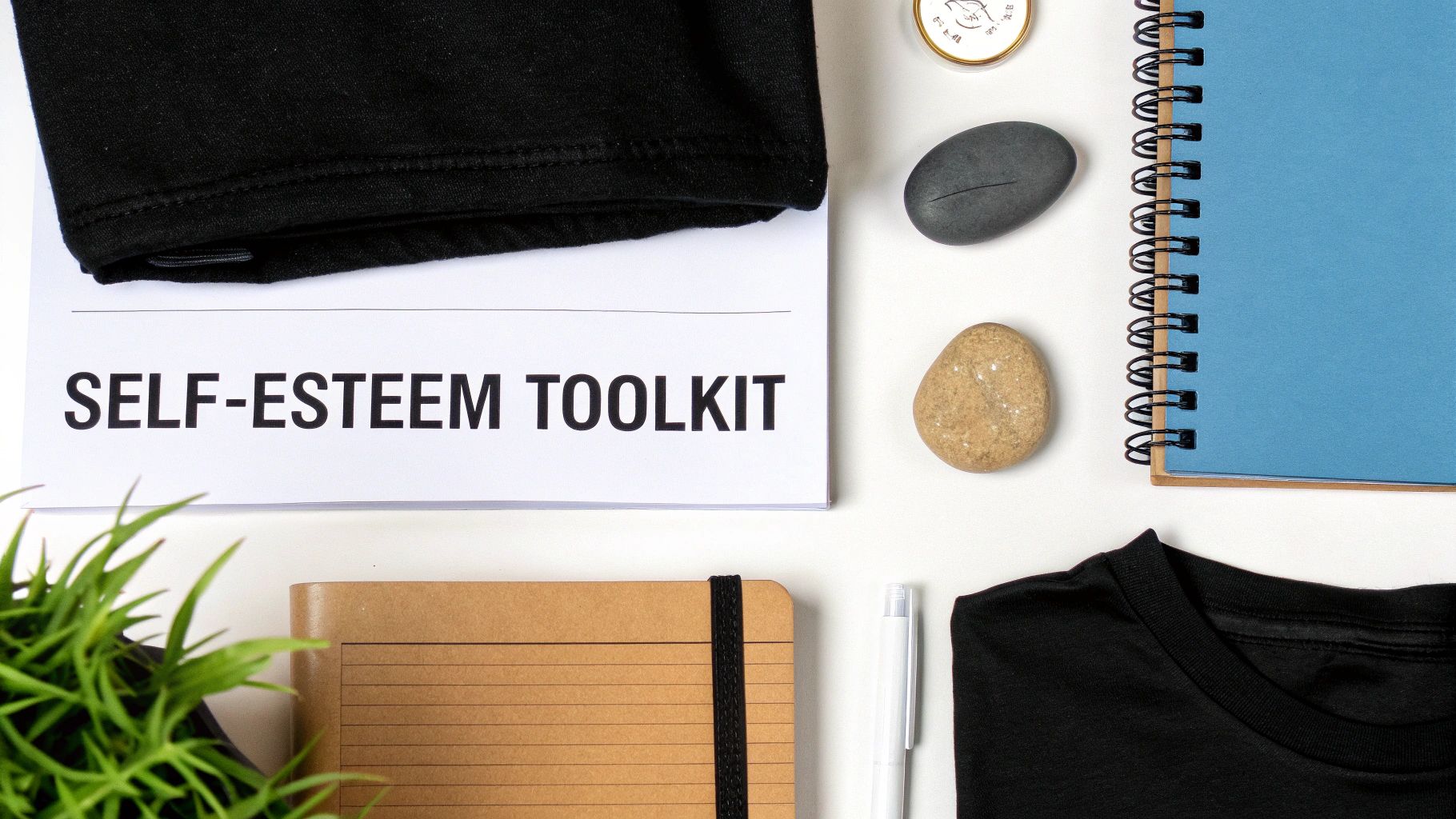 A person sitting comfortably, writing on a worksheet with a thoughtful expression.