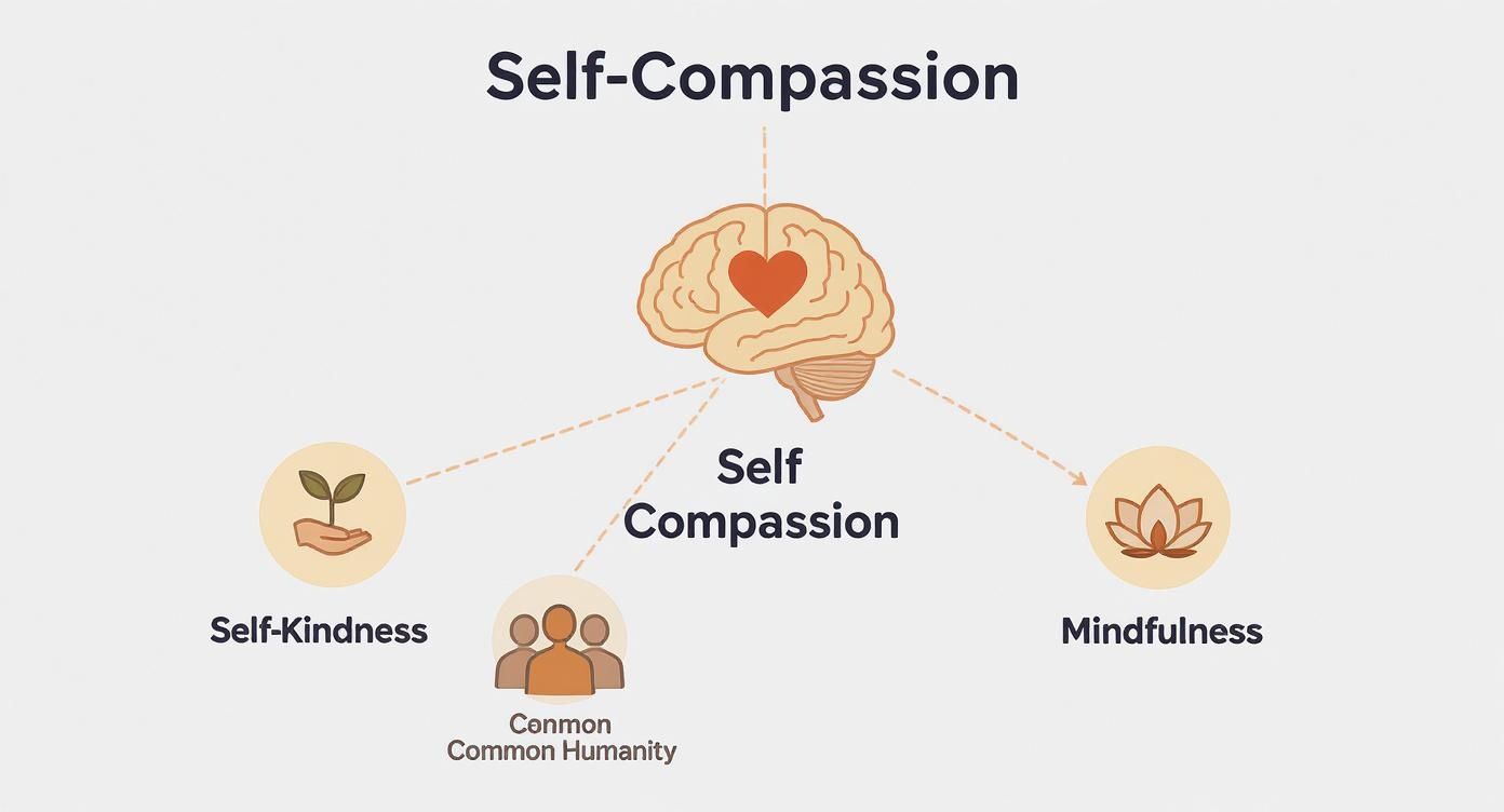 Infographic about what is self compassion
