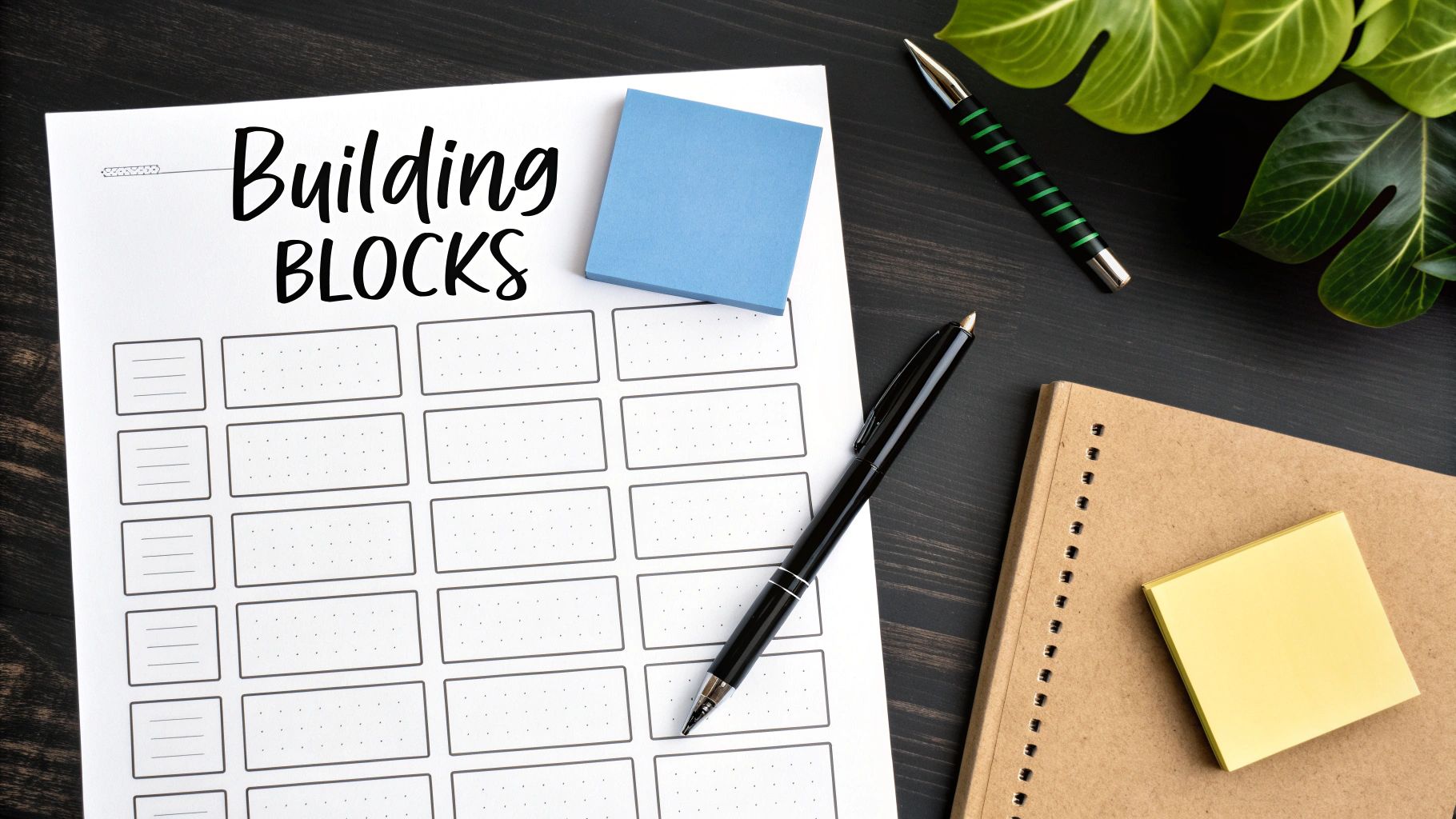 A person writing in a notebook, surrounded by plants, showing a calm and reflective atmosphere.