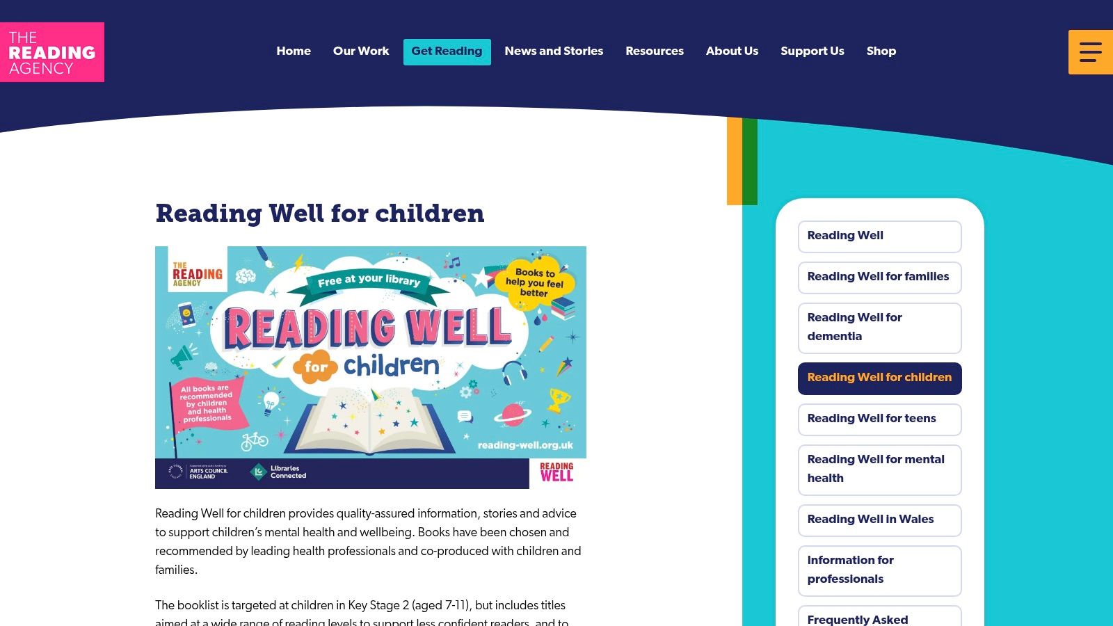 The Reading Agency – Reading Well for Children