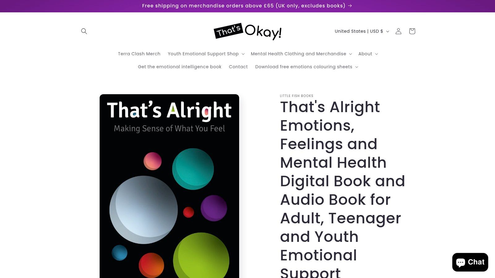 That’s Alright Emotions, Feelings and Mental Health Digital Book and Audio Book for Adult, Teenager and Youth Emotional Support.