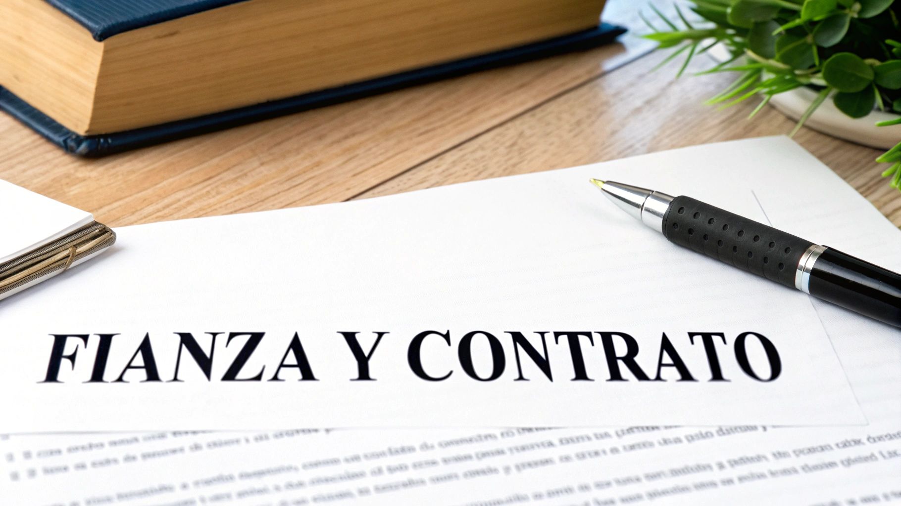 Una persona revisando detenidamente las cláusulas de un contrato de alquiler antes de firmarlo.