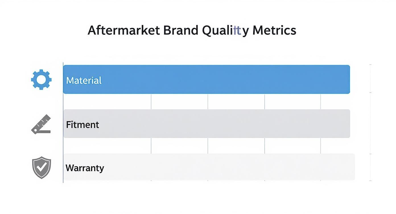 Infographic about best aftermarket car parts brands