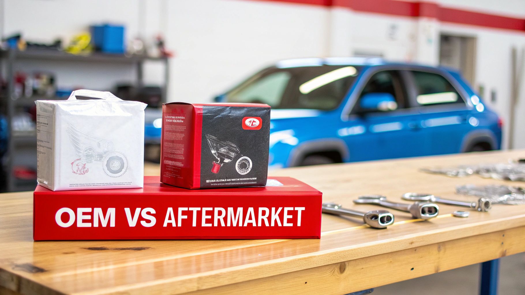 A global map showing interconnected networks of auto parts distribution