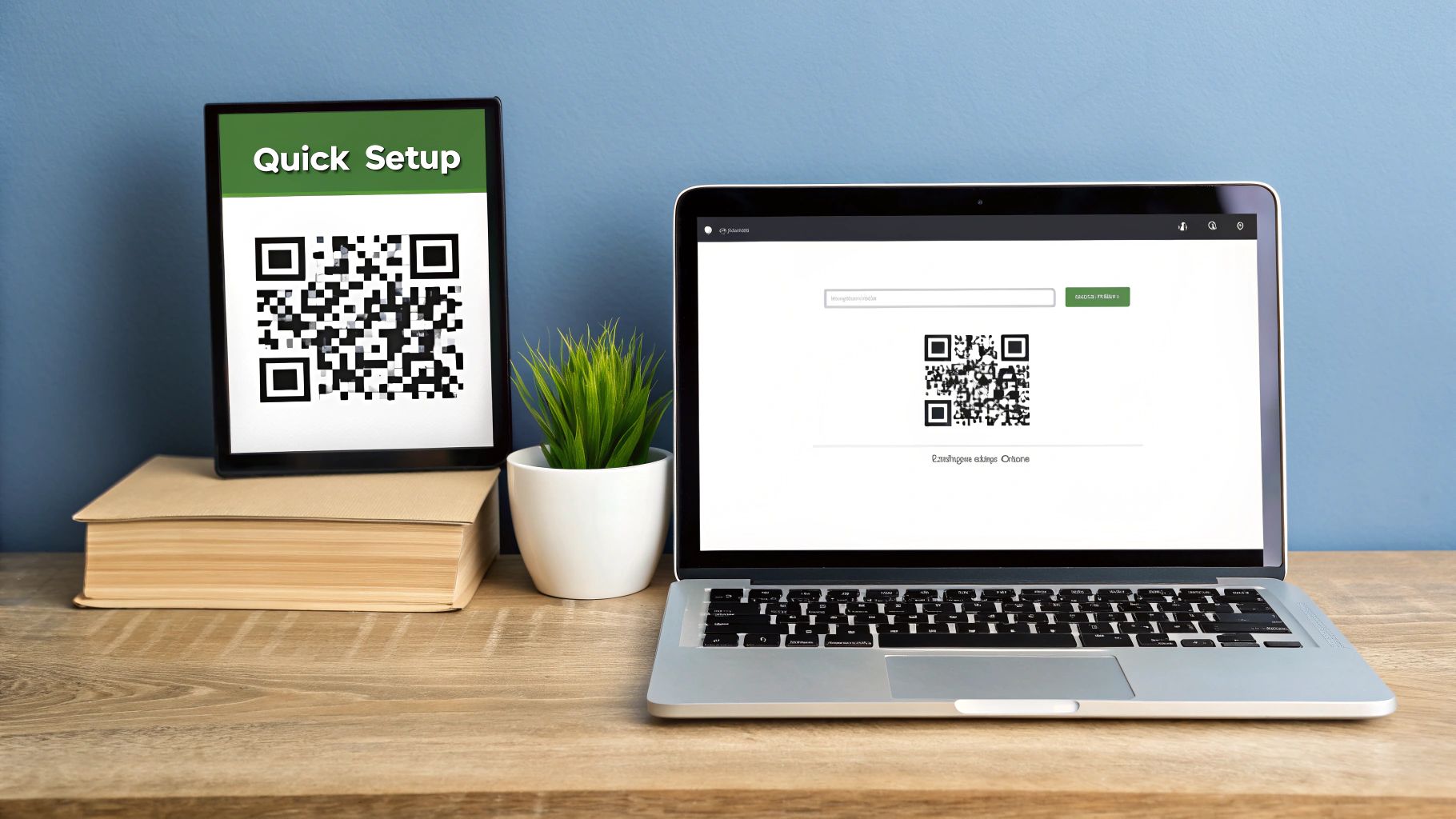 A person testing a QR code on multiple mobile devices