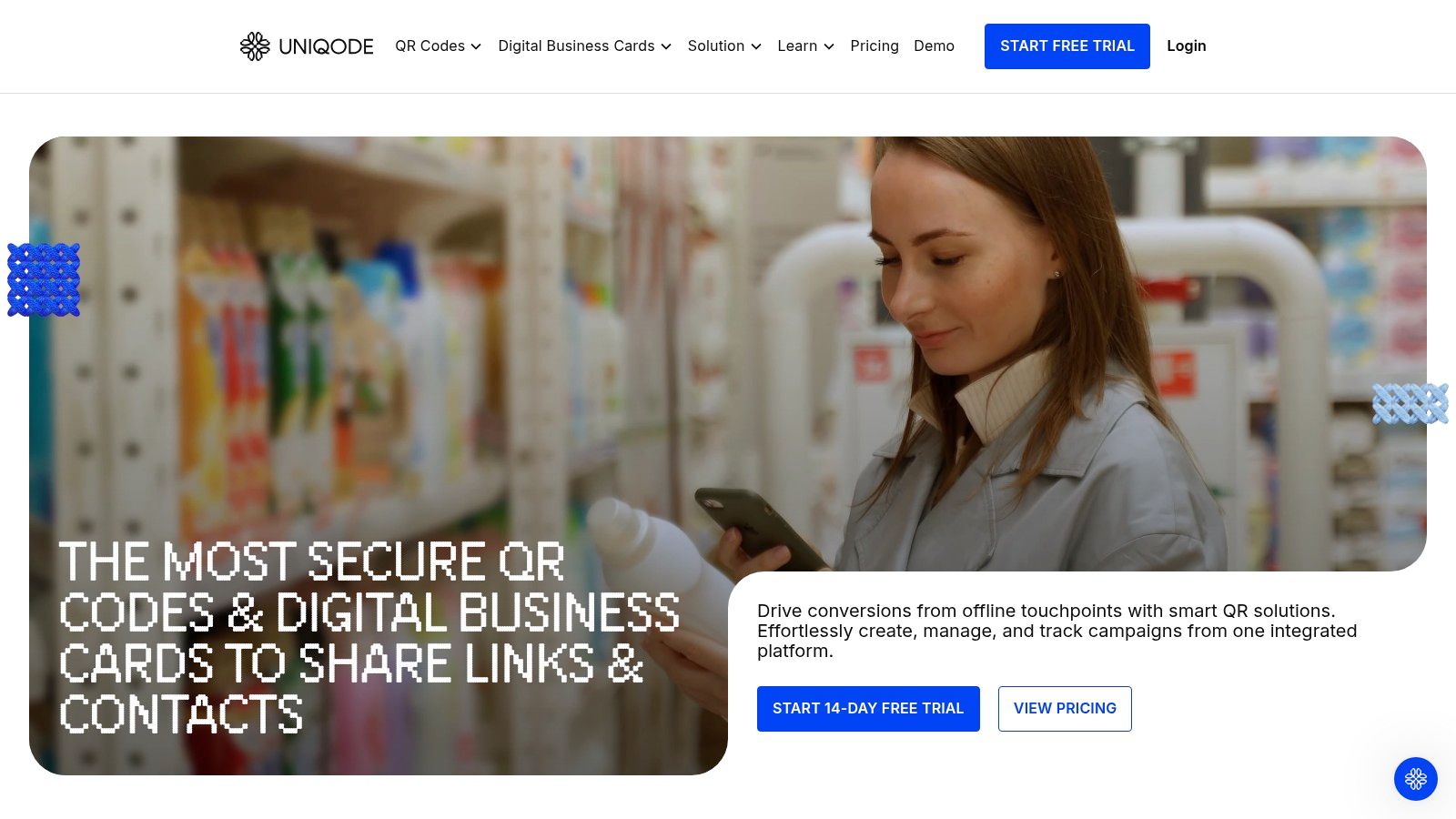 Uniqode QR Code Generator dashboard screenshot