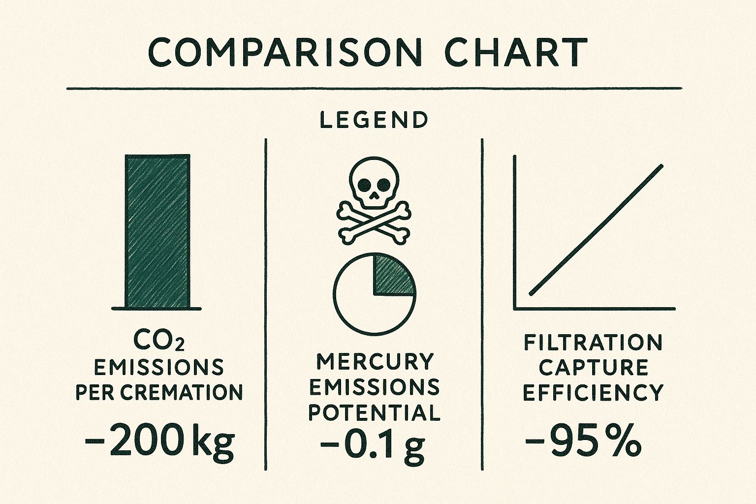 Environmental Impact of Cremation: A Funeral Director's Guide Infographic about environmental impact of cremation