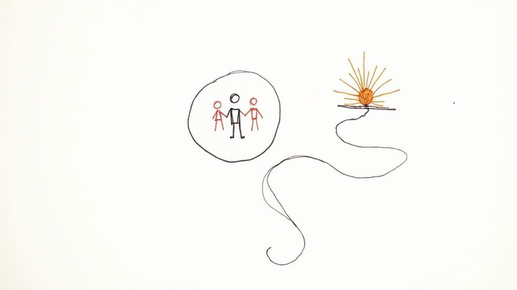 A supportive hand rests on another's shoulder, conveying comfort and empathy in a quiet moment.