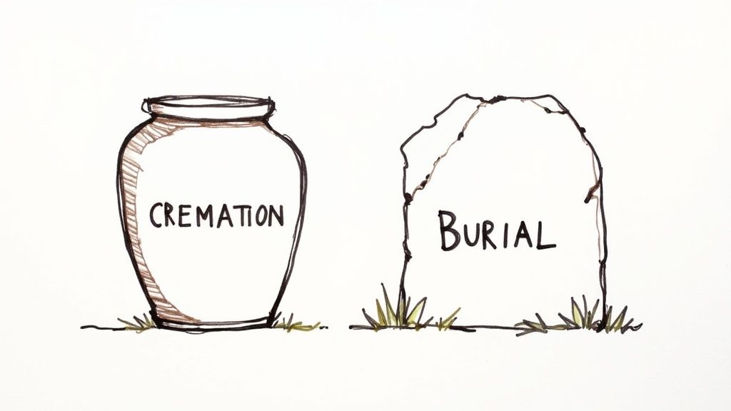 A serene and professional consultation room at a funeral home.