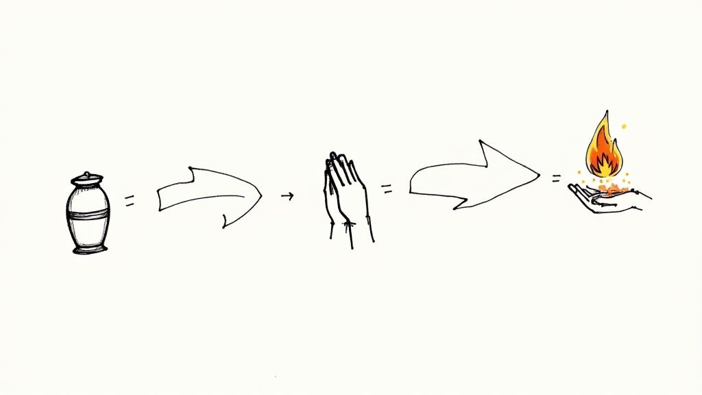 A transparent pricing list for direct cremation services shown on a clean, modern website interface.