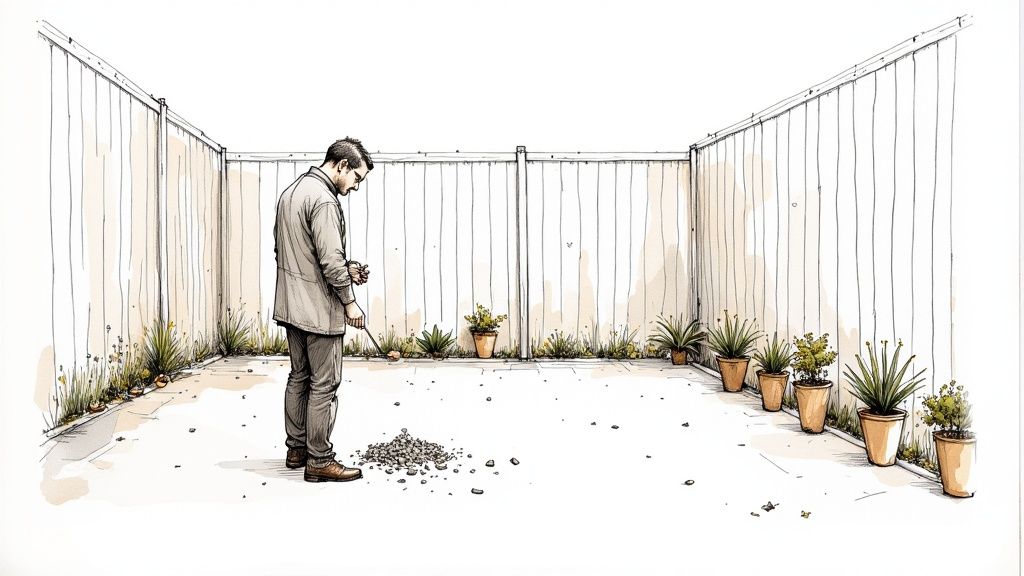 A person scattering ashes into the ocean from a boat.