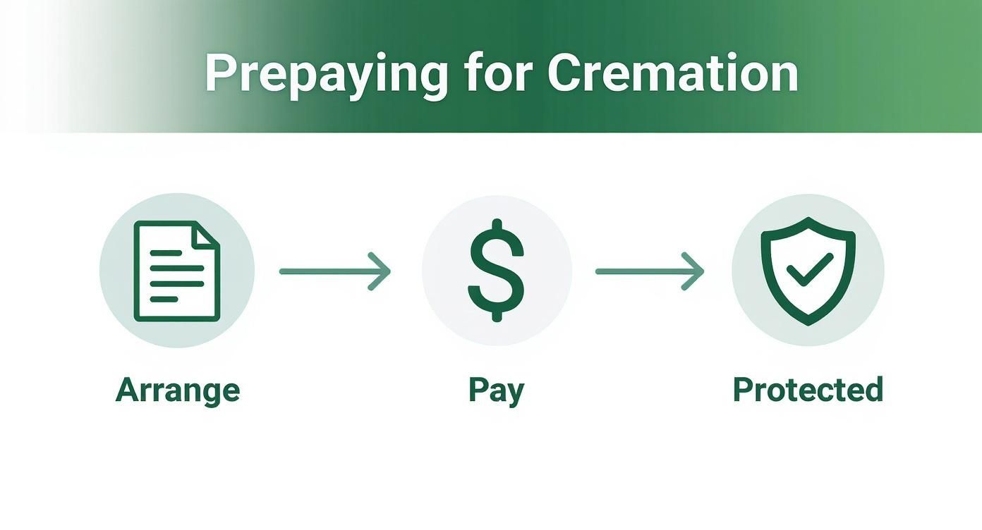 How to Prepay for Cremation Services in Texas Infographic about prepay for cremation services
