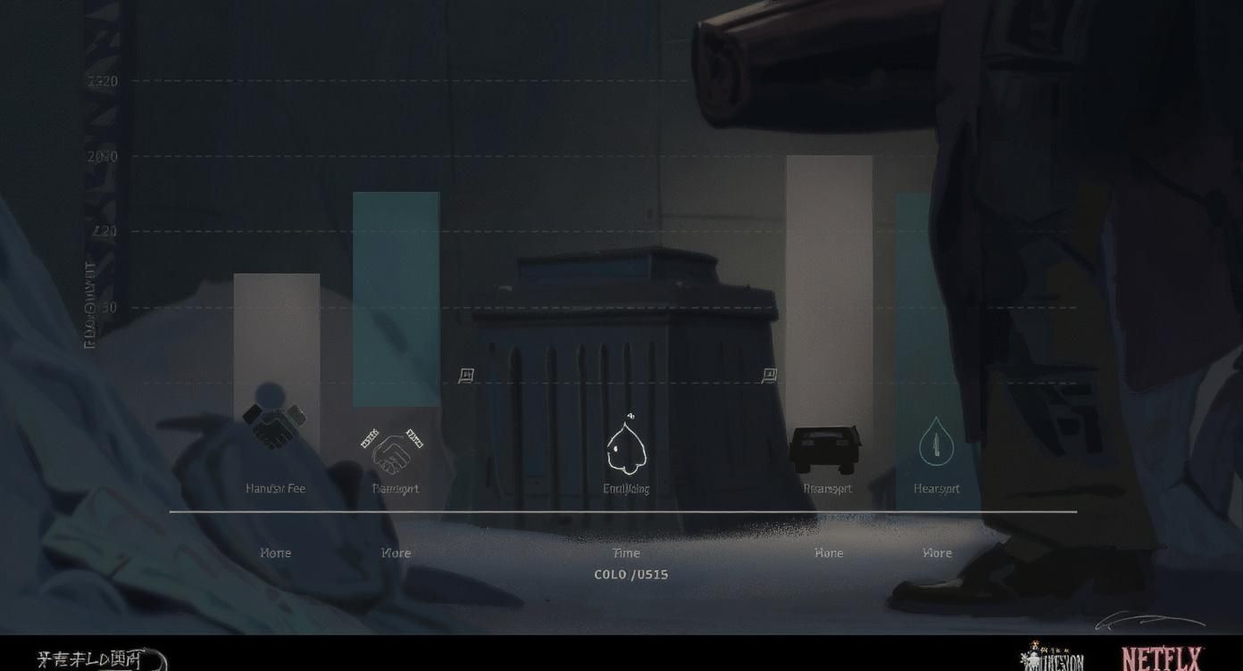 Understanding the Average Cost of a Funeral in Texas Stylized bar chart showing various costs and categories like transport, fees, and enrollment.