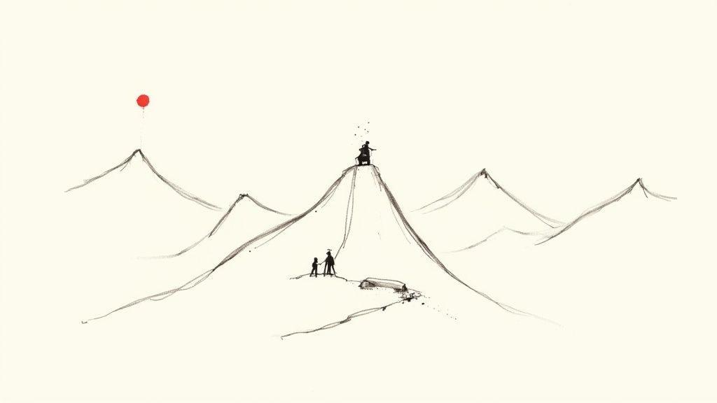 Mountain Peaks and Hiking Trails