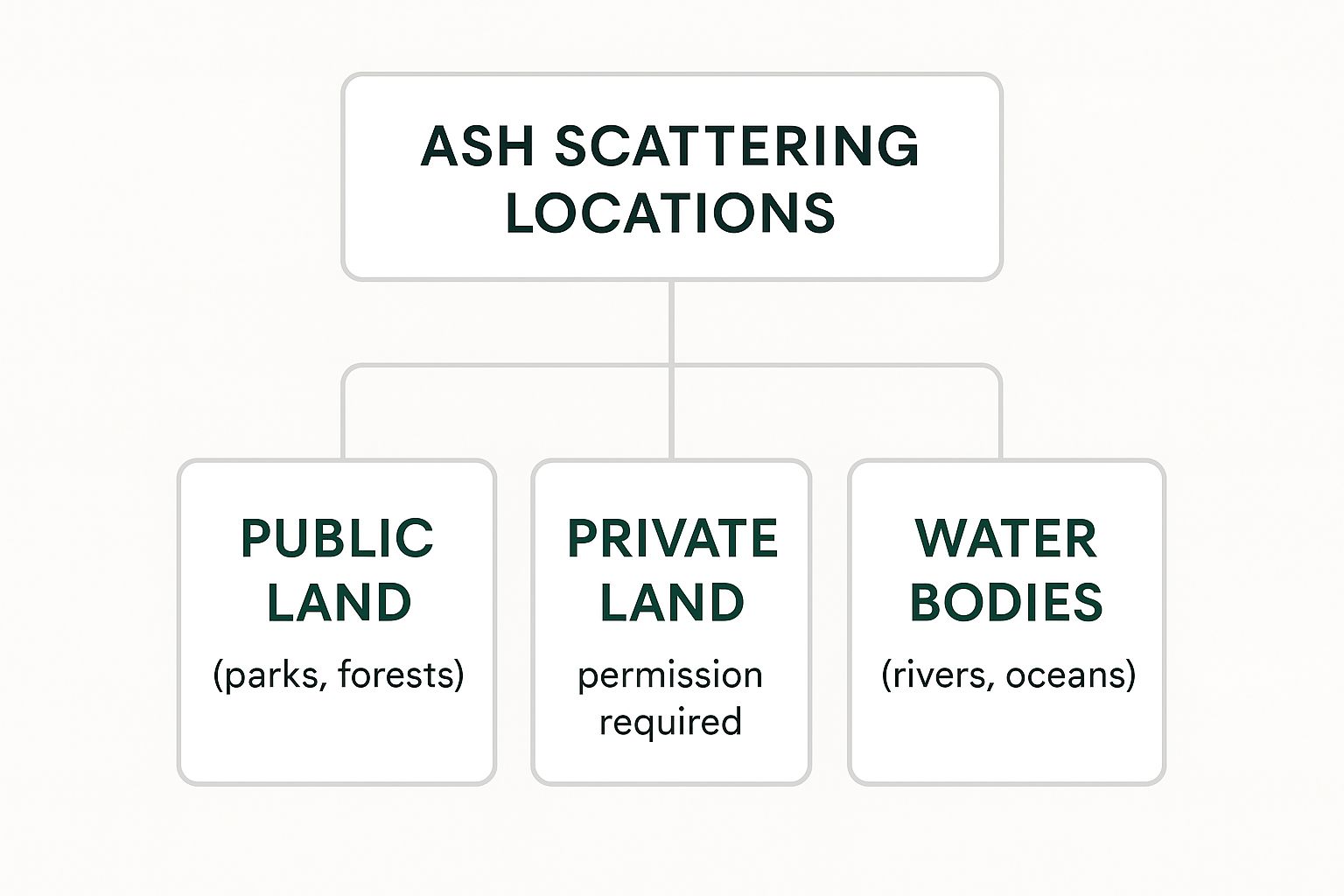 Infographic about can you spread ashes anywhere