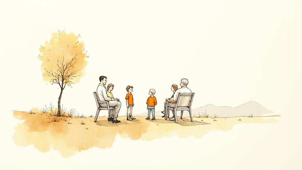 Environmental Impact of Cremation: A Funeral Director's Guide A compassionate funeral director, Eric Neuhaus, speaking with a family.