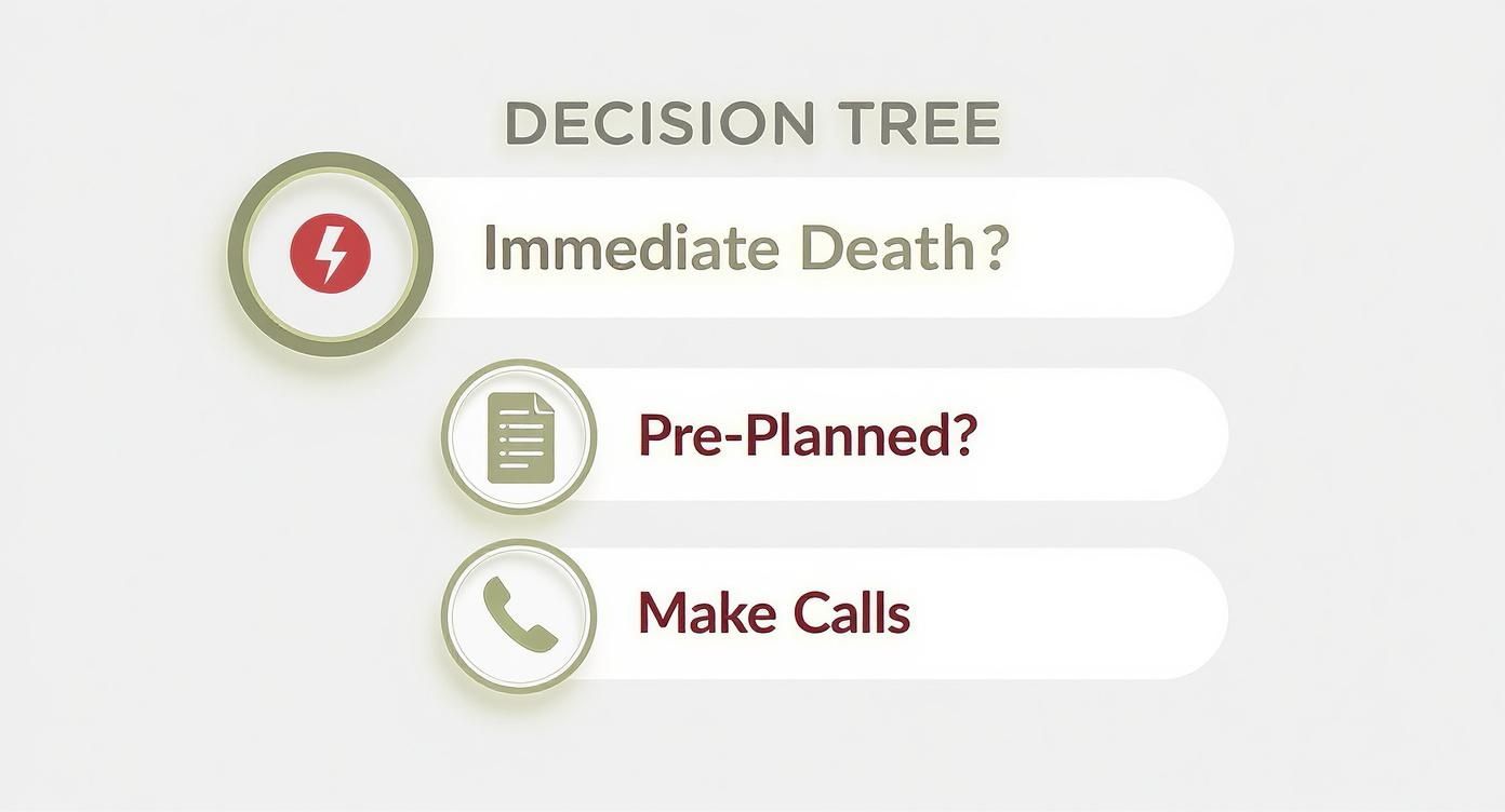 Infographic about family funeral care