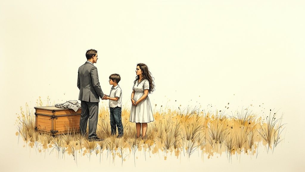 Finding a Natural Burial Funeral Home in Texas A serene, green forest with sunlight filtering through the trees, representing a natural burial setting.