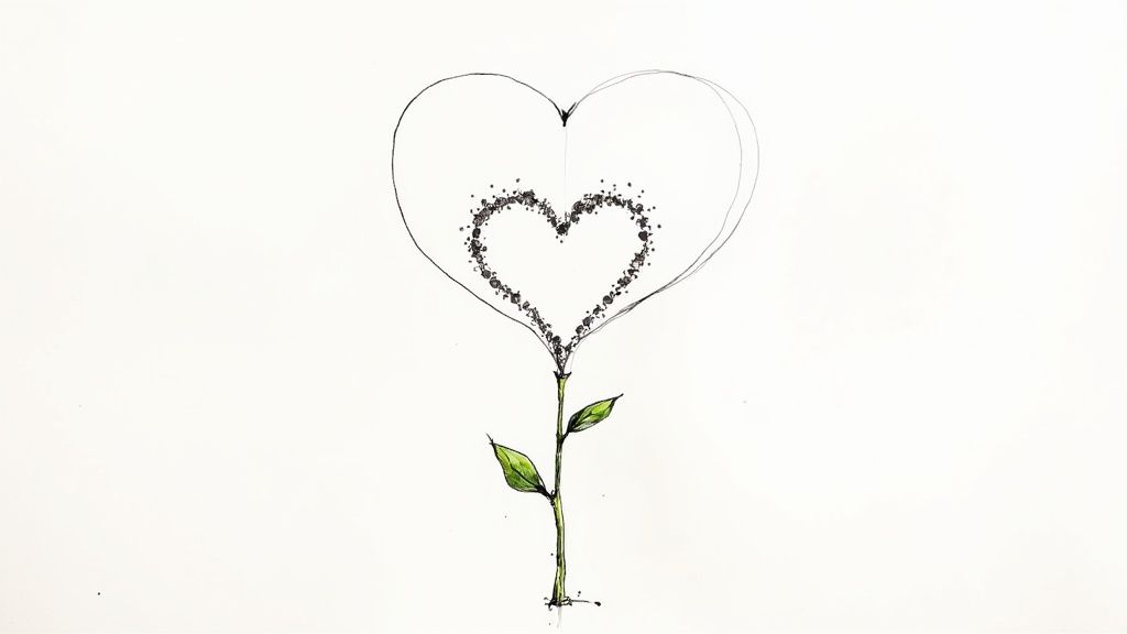 A beautiful piece of glass art with swirling colors, subtly incorporating cremation ashes.