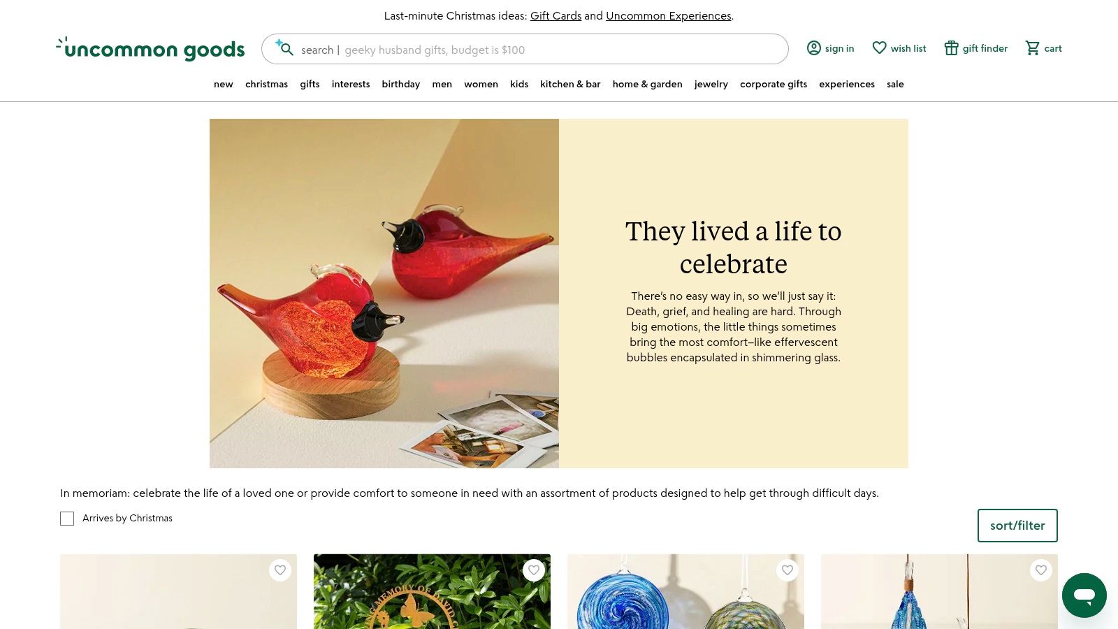 Thoughtful Gifts for Remembering a Loved One Uncommon Goods