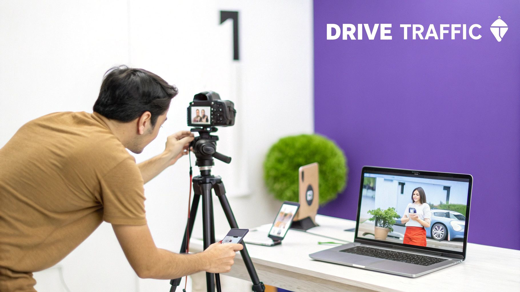 An analyst looking at charts and graphs on a computer screen, representing funnel metrics.