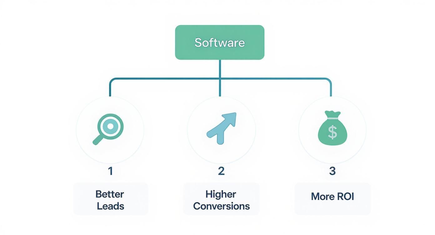 Infographic about lead capture software