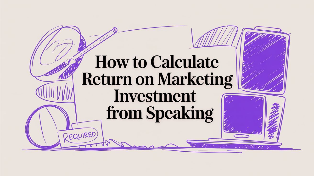 How to Calculate Return on Marketing Investment from Speaking