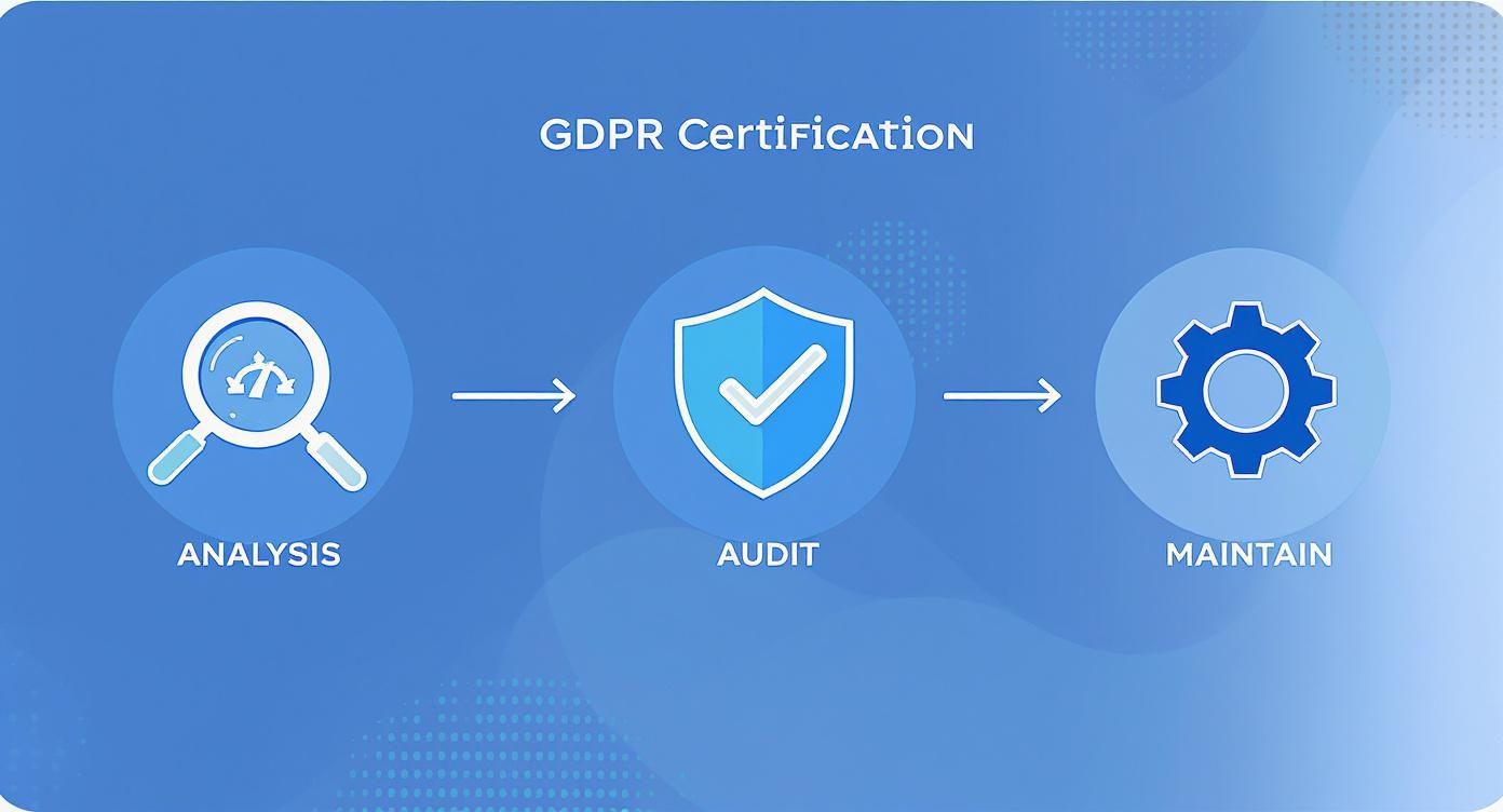 Infographic about gdpr compliance certification