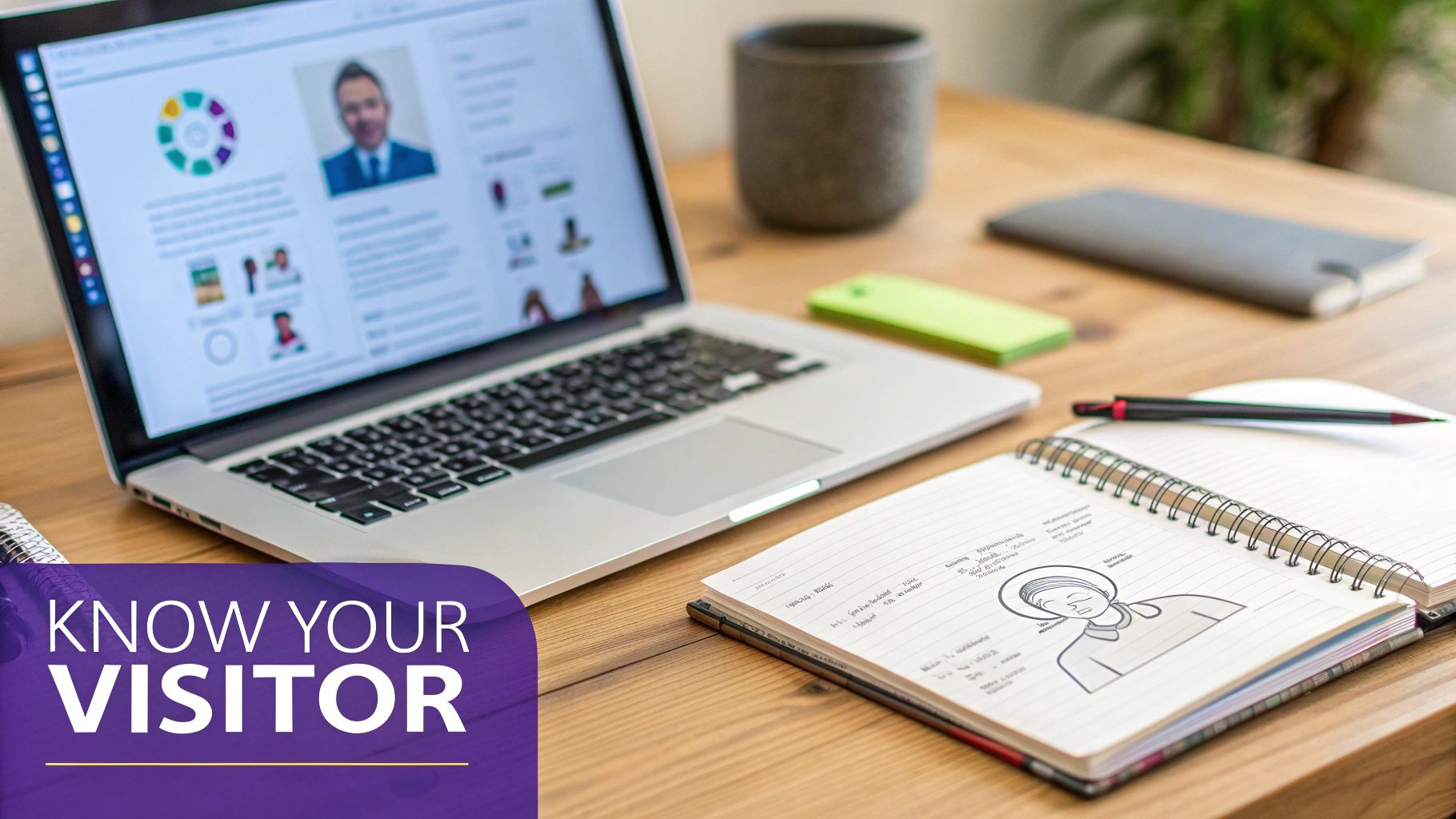 A person sketching out a landing page design on a whiteboard, emphasizing planning and strategy.