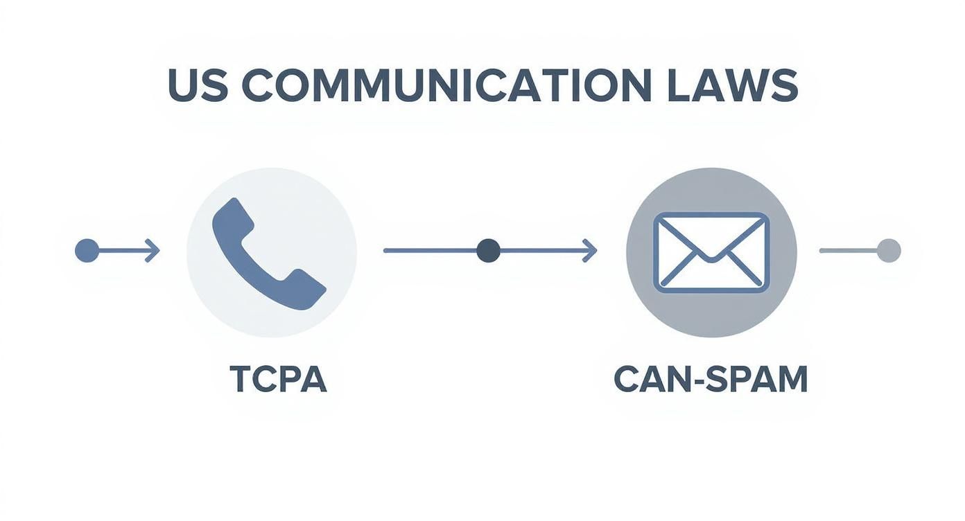 Infographic about lead generation laws