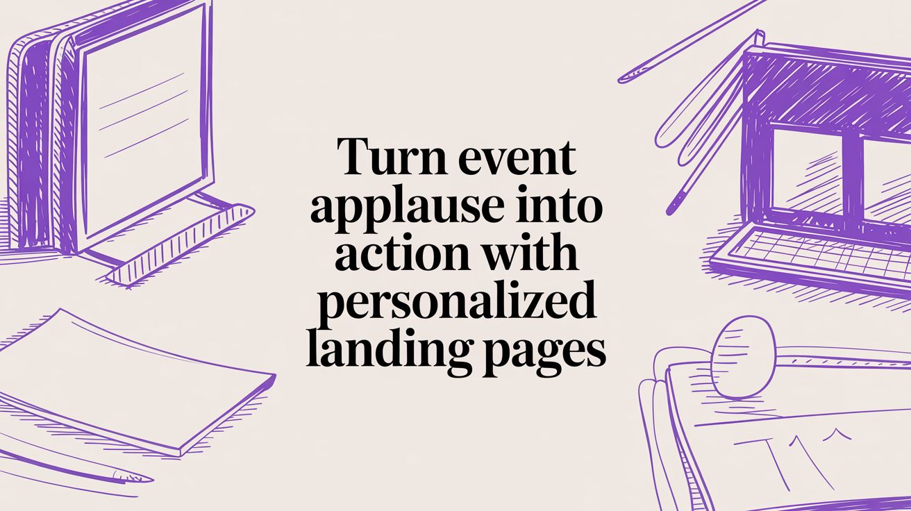 Turn Event Applause Into Action With Personalized Landing Pages