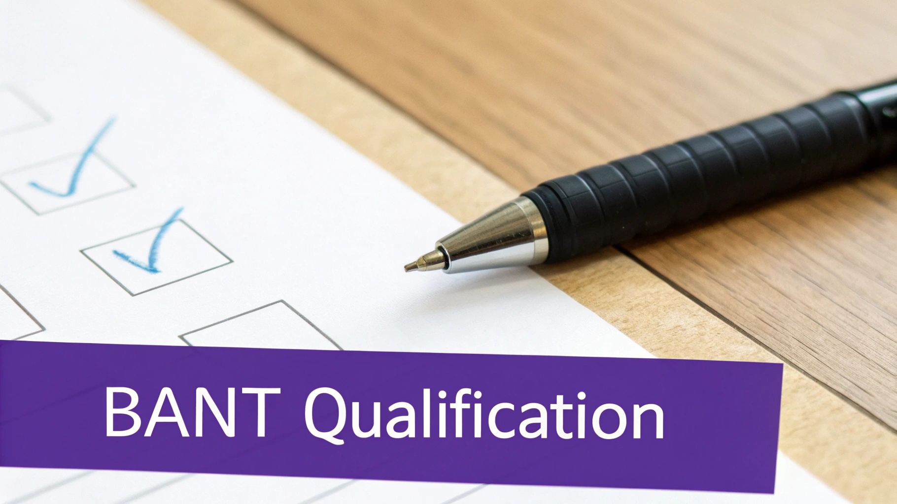 A person at a desk drawing a flowchart for a lead qualification framework.