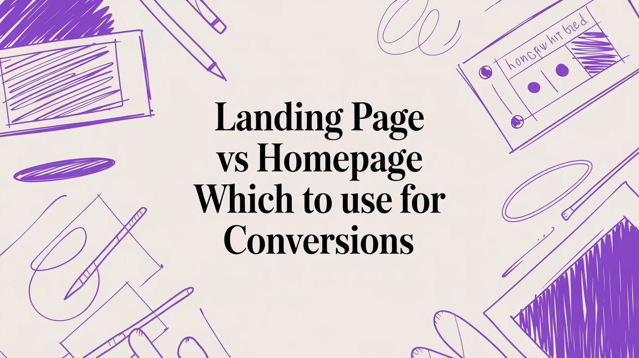 Landing Page Vs Homepage Which to Use for Conversions
